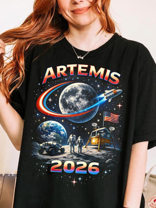 Artemis II Mission 2026 Future Astronaut T-Shirt NASA Moon Mission 2026 Clothes Best Gift For Mother