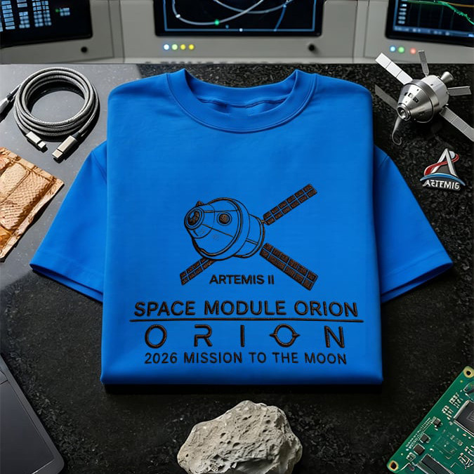 Artemis II Moon Mission 2026 Graphic Long Sleeve Shirt First Lunar Flyby 2026 Apparel Gift Idea