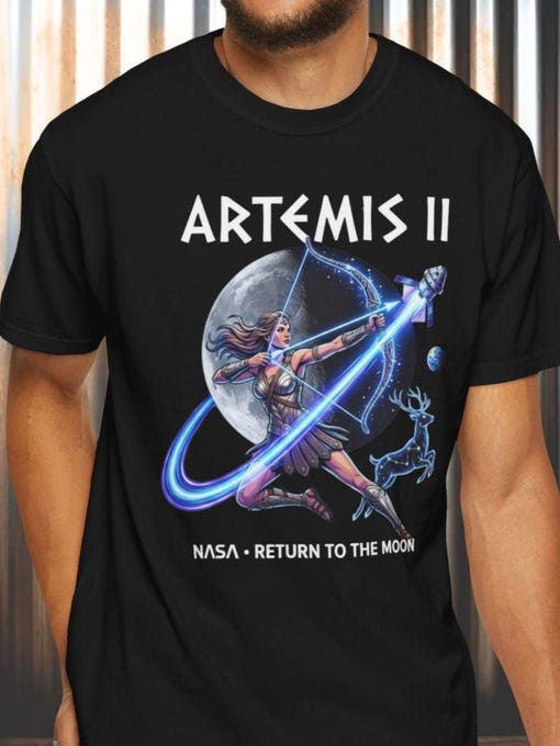 Artemis II Moon Mission T-Shirt NASA Back To The Moon Shirt Artemis 2 Mission Fan Gift