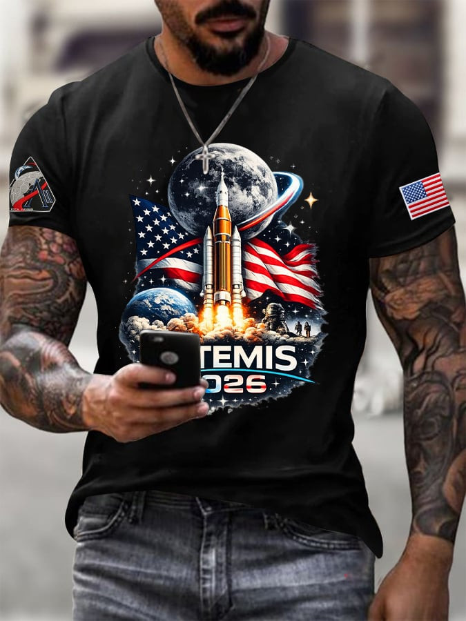 Artemis II To The Moon And Beyond T-Shirt NASA Moon Mission 2026 Clothing Line
