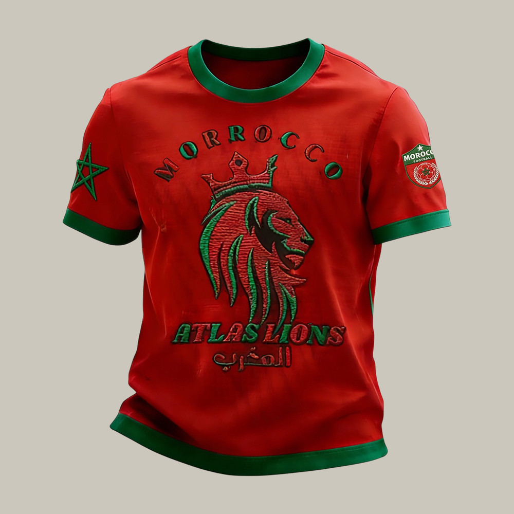 Atlas Lions Morocco FIFA World Cup Team T-Shirt Soccer Fan Merch Gift For Huge Fans