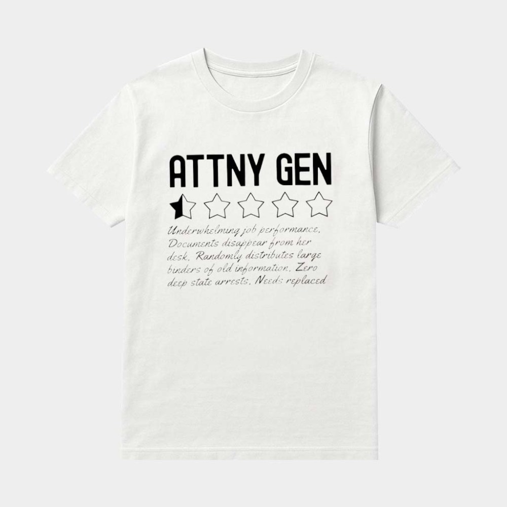 Attorney General Half Star Rating Shirt Funny Attny Gen T-Shirt Gifts Ideas For Friends