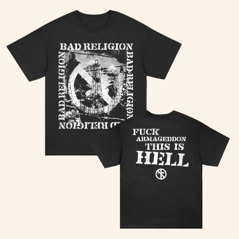 Bad Religion Merch This Is Hell Black T-Shirt Gift Ideas For Rock Fans