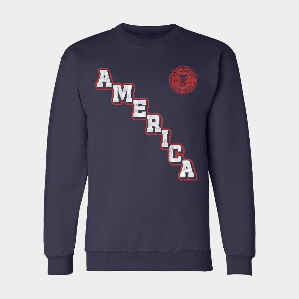Barstool Sports Merch America Varsity Sweatshirt Gifts Ideas For Sisters