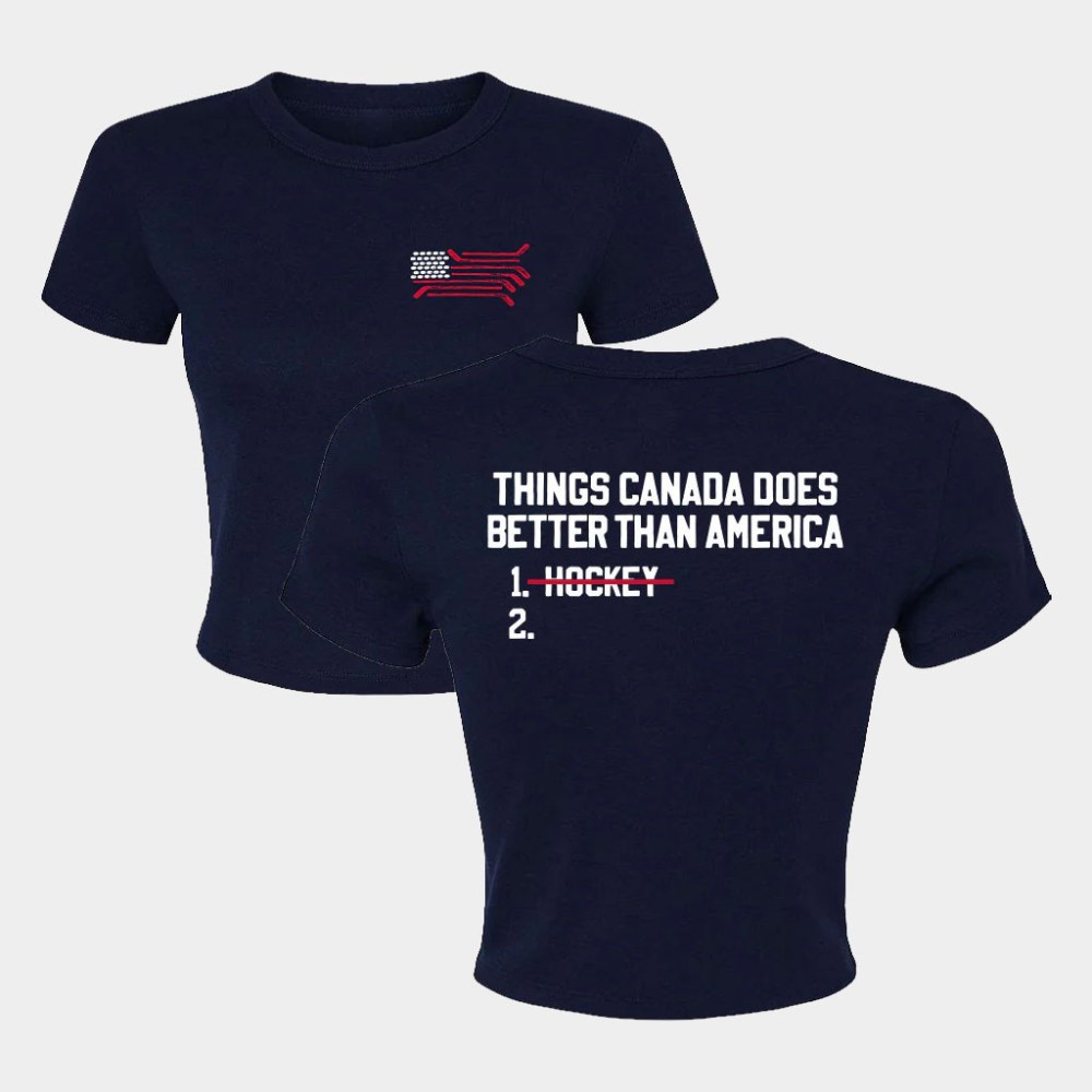 Barstool Sports Merch US Hockey Baby Tee Best Gifts For Hockey Lovers For Her