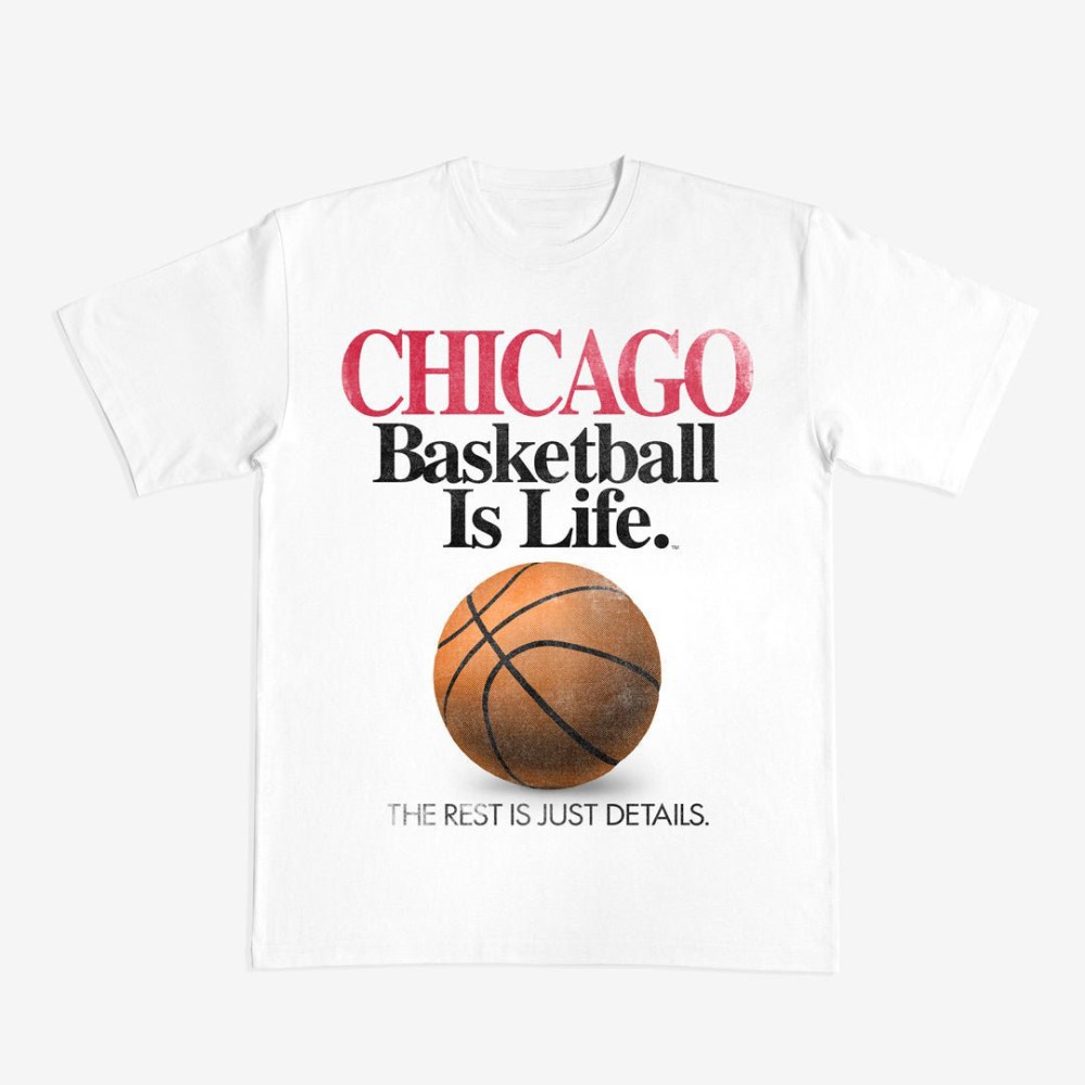 Basketball Is Life Chicago Bulls T-Shirt Basketball Clothes Game Day Gift For Father's Day