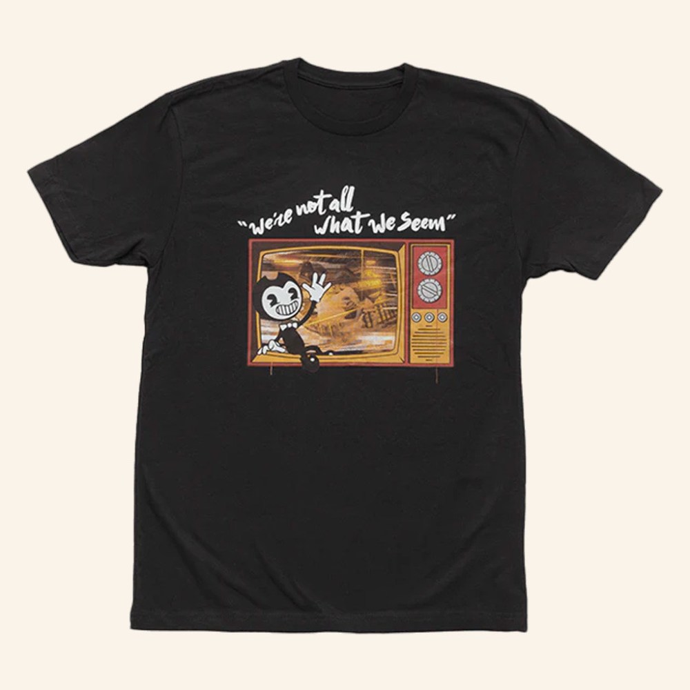 Bendy Merch Bendy As Seen On TV T-Shirt Christmas Presents For Boyfriend