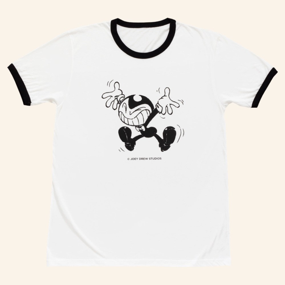 Bendy Merch Bendy Comic Ringer T-Shirt Xmas Gifts For Brother