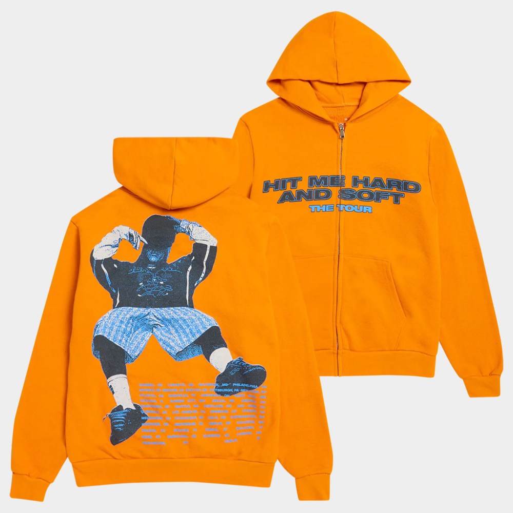 Billie Eilish Merch Hit Me Hard And Soft The Tour Zip Hoodie Cool Gifts For Music Lovers
