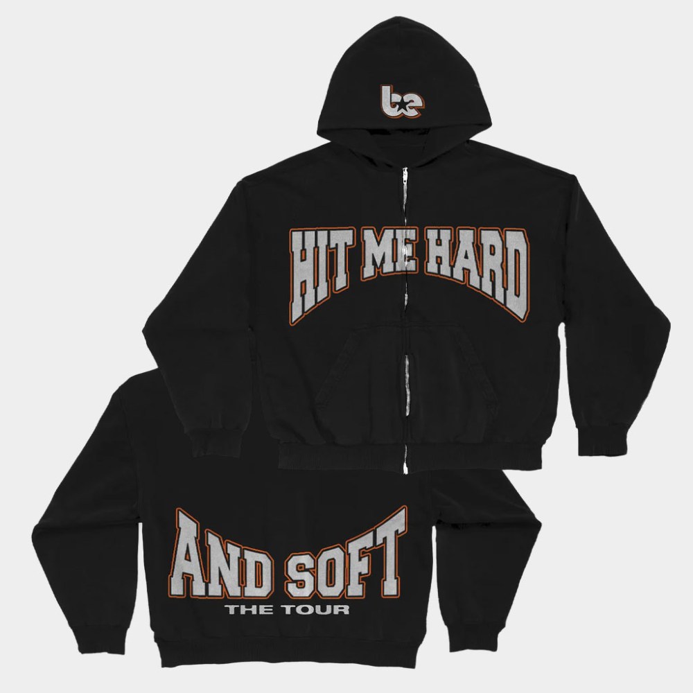 Billie Eilish Merch Hit Me Hard And Soft The Tour Zip Hoodie Gifts For Music Enthusiasts