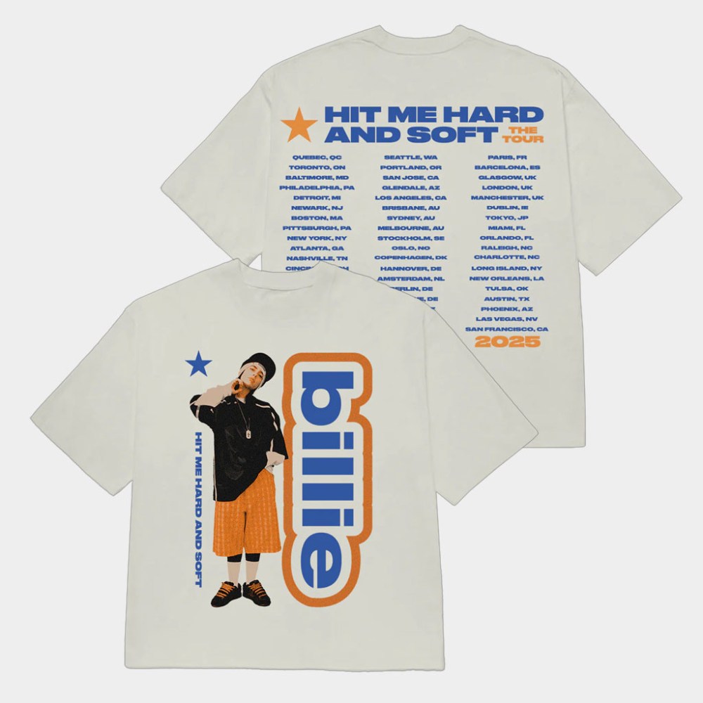 Billie Eilish Merch Lean Hit Me Hard And Soft The Tour 2025 T-Shirt Gift Ideas For Music Lovers