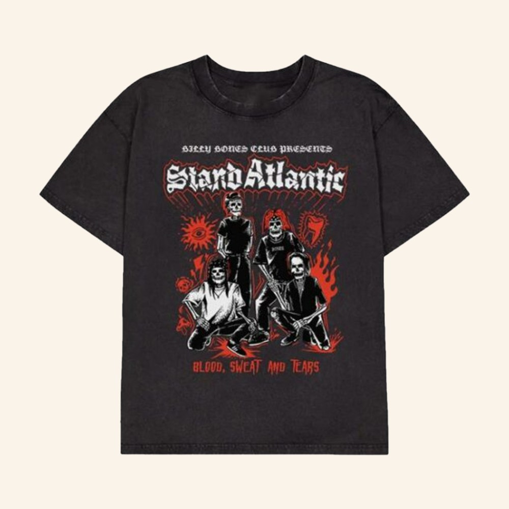 Billy Bones Club Merch Stand Atlantic X Bones Band T-Shirt Gifts For Rock Music Lovers