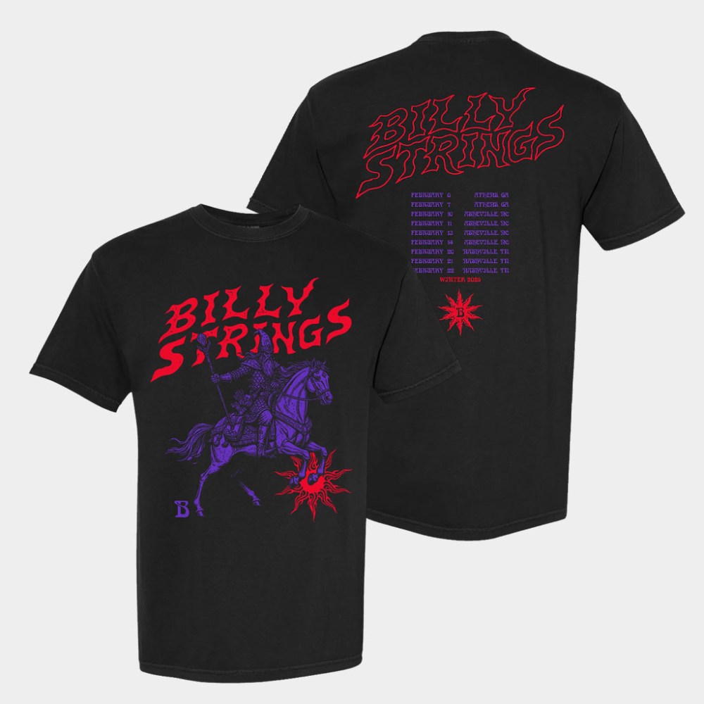 Billy Strings Merch Knight's Tale T-Shirt Billy Strings T-Shirt Music Related Gifts For Guys