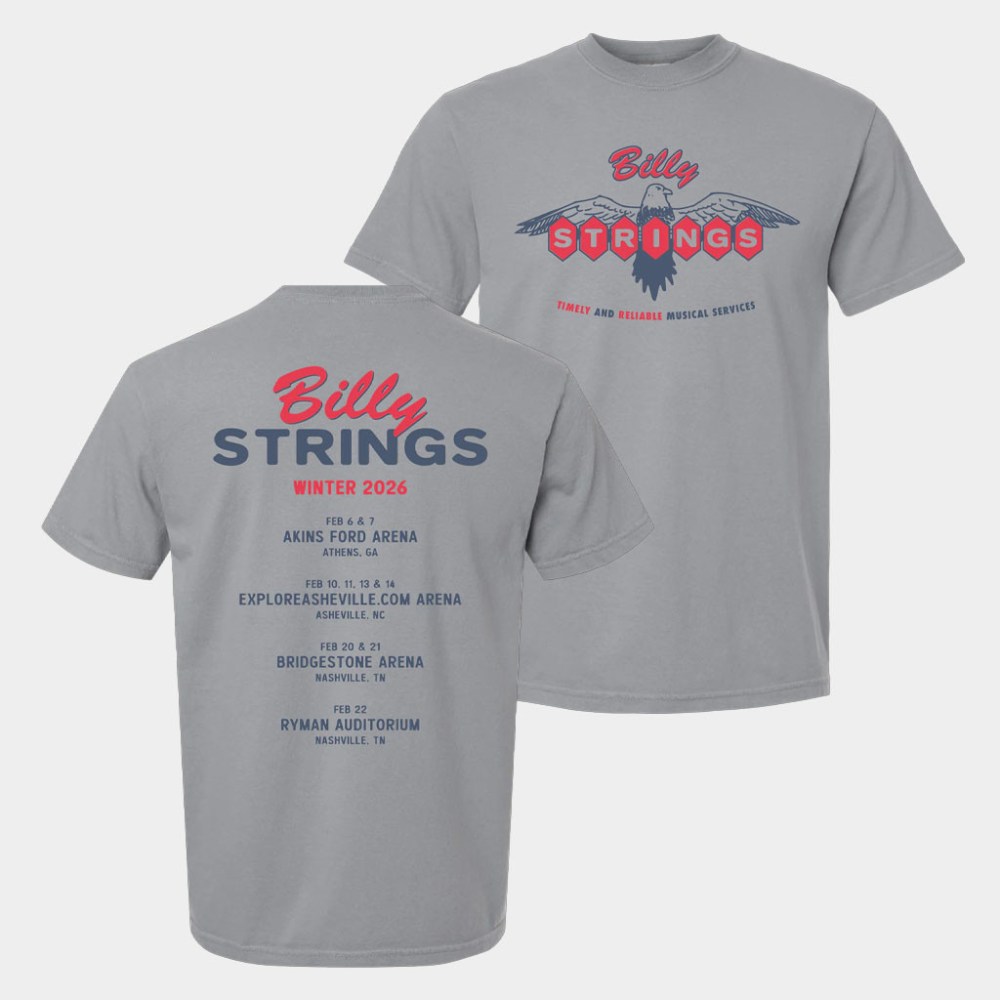 Billy Strings Merch Musical Services T-Shirt Billy Strings Winter 2026 T-Shirt Gifts For Friend