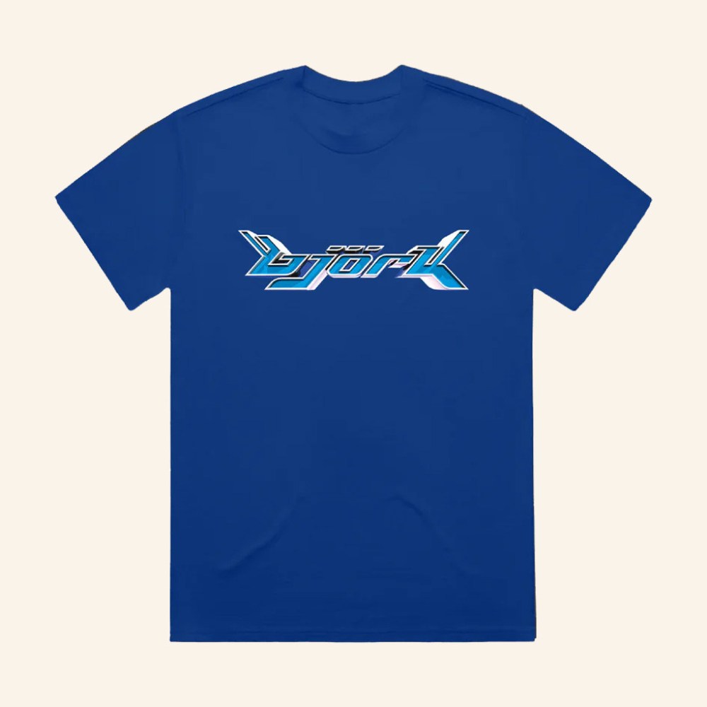 Bjork Merch Bjork Blue Post Logo T-Shirt Christmas Gifts For Boyfriend