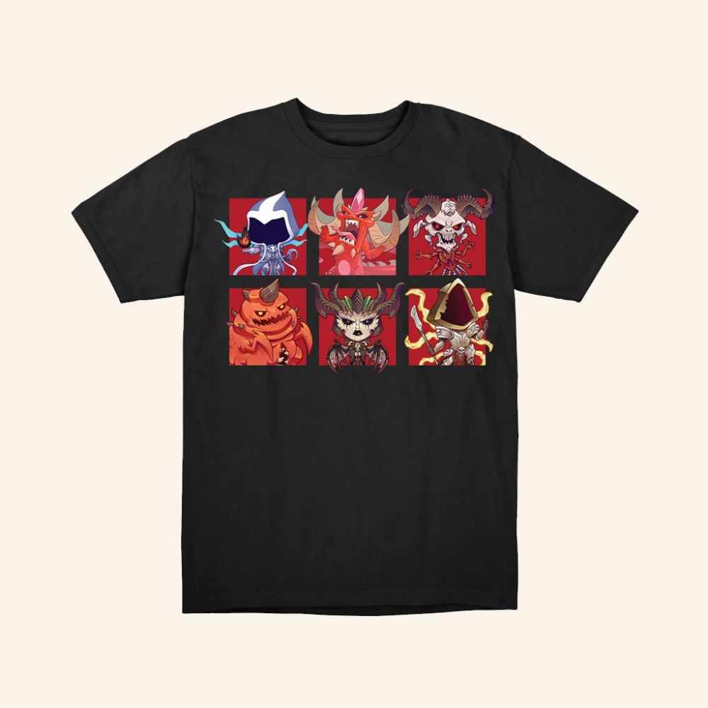 Blizzard Merch Diablo Cute But Deadly T-Shirt Xmas Gifts For Him