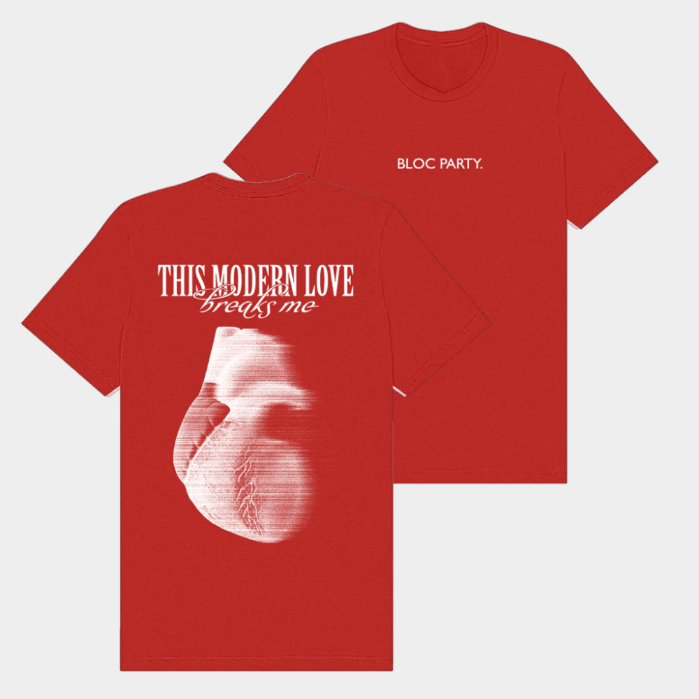 Bloc Party Merch This Modern Love Breaks Me T-Shirt Bloc Party Shirt Gifts For Rock Band Fans