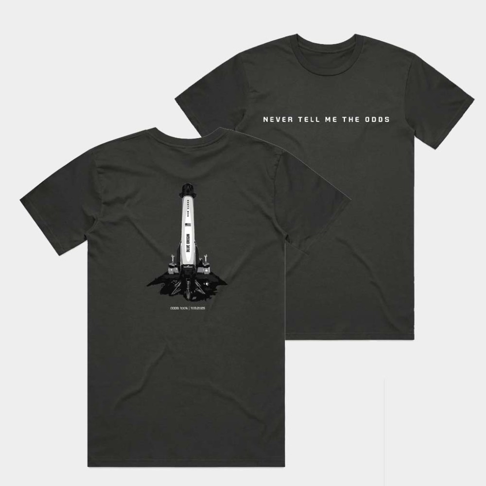 Blue Origin Merch Never Tell Me The Odds T-Shirt Birthday Present For Him