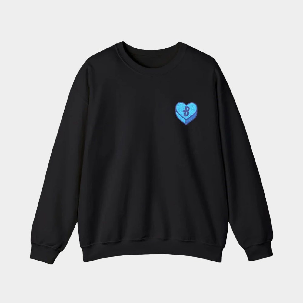 Bluecoats Merch Candy Heart Crewneck Bluecoats Sweatshirt Gift Ideas For BFF