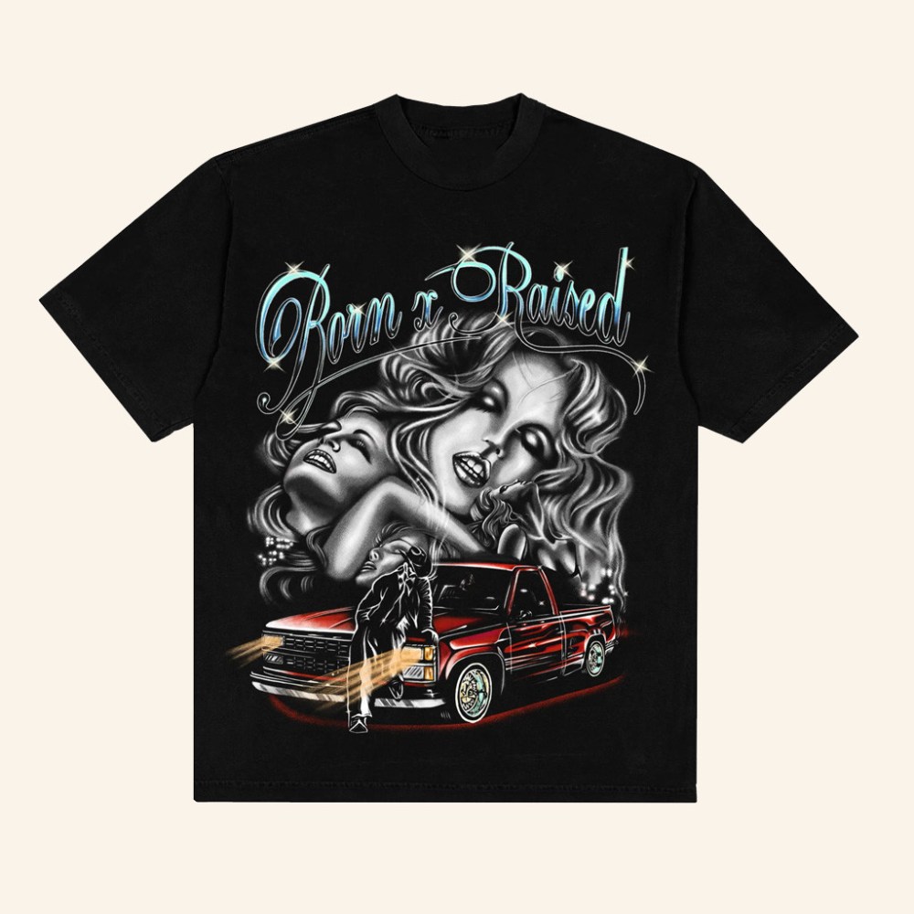 Born X Raised Merch Late Night T-Shirt Black Best Gifts For Sister