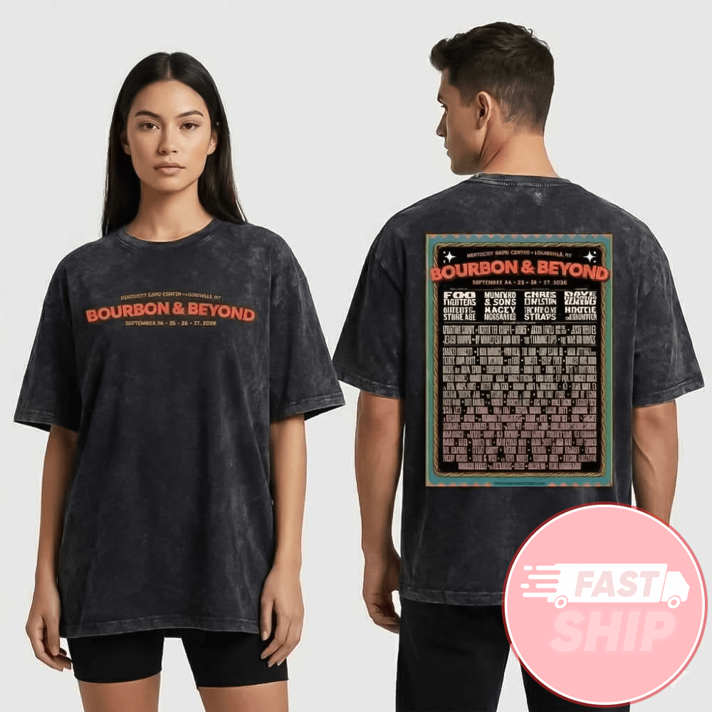 Bourbon And Beyond Festival On Sep 24-25-26-27 2026 At Kentucky Expo Center Louisville KY Poster Washed T-Shirt