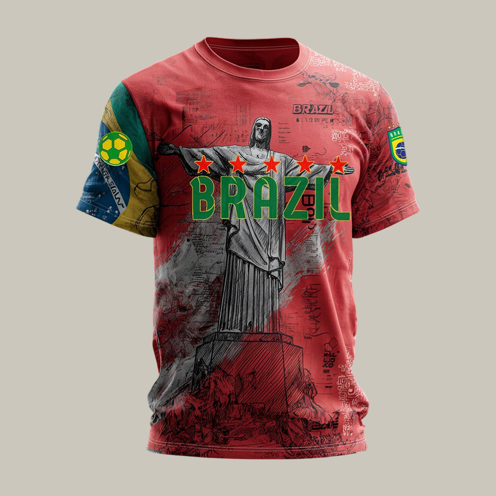 Brazil 2026 FIFA World Cup T-Shirt Game Day Shirt Soccer Lover Present For Husband