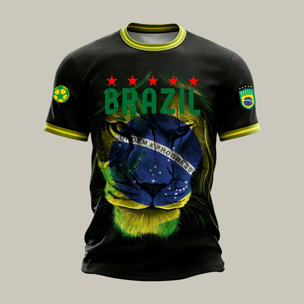 Brazil 2026 FIFA World Cup T-Shirt Soccer Clothes Present Idea For Father