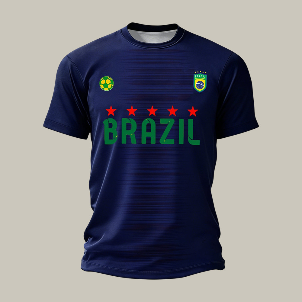 Brazil FIFA World Cup 2026 T-Shirt Men's Game Day Shirt Soccer Lover Gift For Father's Day