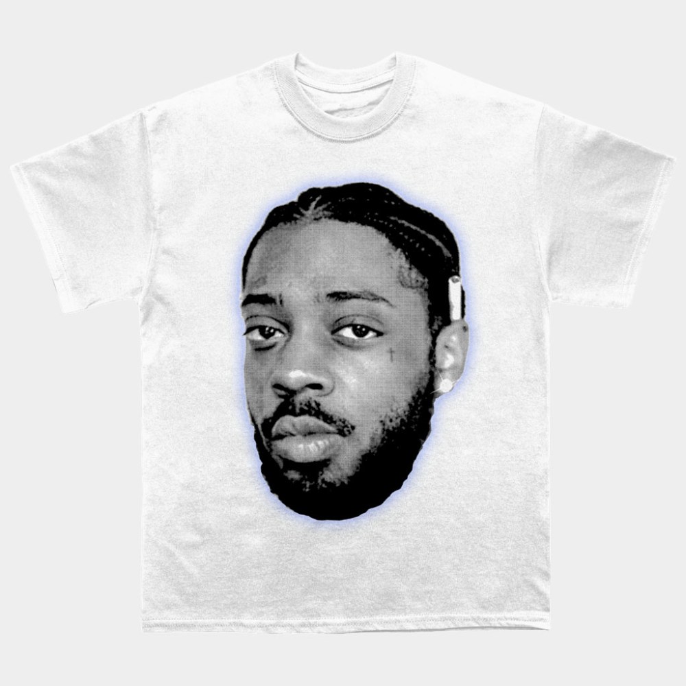 Brent Faiyaz Merch Brent Blue Glow Face T-Shirt Gifts For Music Lovers