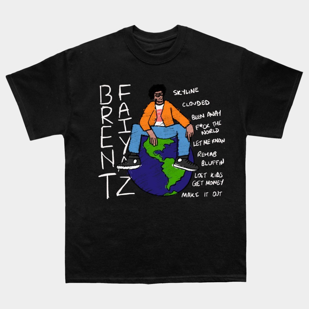 Brent Faiyaz Merch Brent Faiyaz Sketchbook T-Shirt Music Gift Ideas For Guys