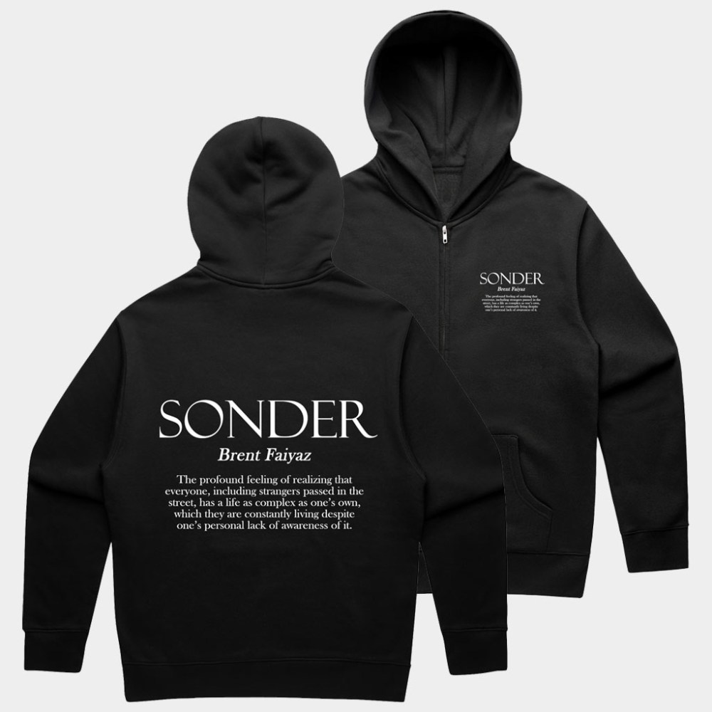 Brent Faiyaz Merch Brent Faiyaz Sonder Zip Up Hoodie Music Lover Gifts For Him