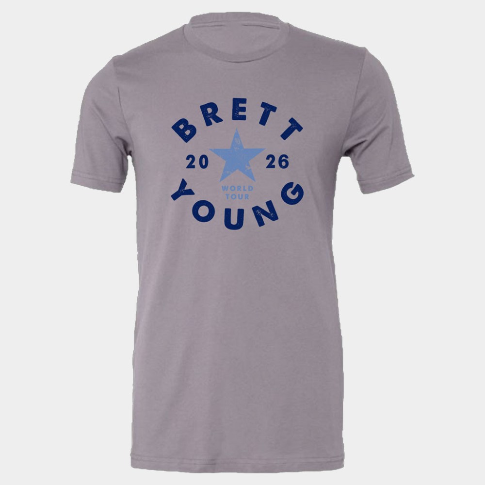Brett Young Merch 2026 Star T-Shirt Brett Young Shirt Best Gifts For Music Lovers