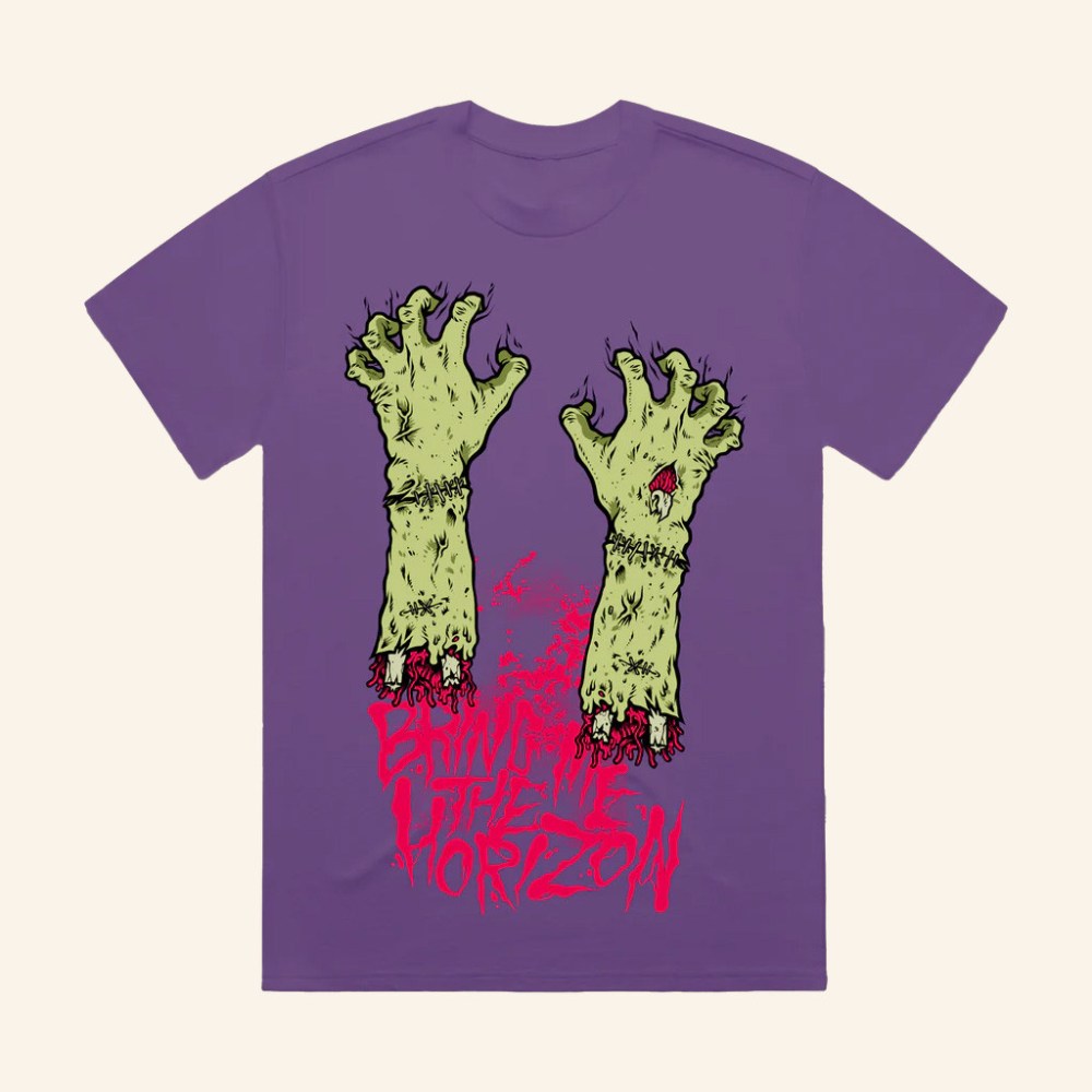 Bring Me The Horizon Merch Zombie Hands T-Shirt Christmas Gifts For Friends