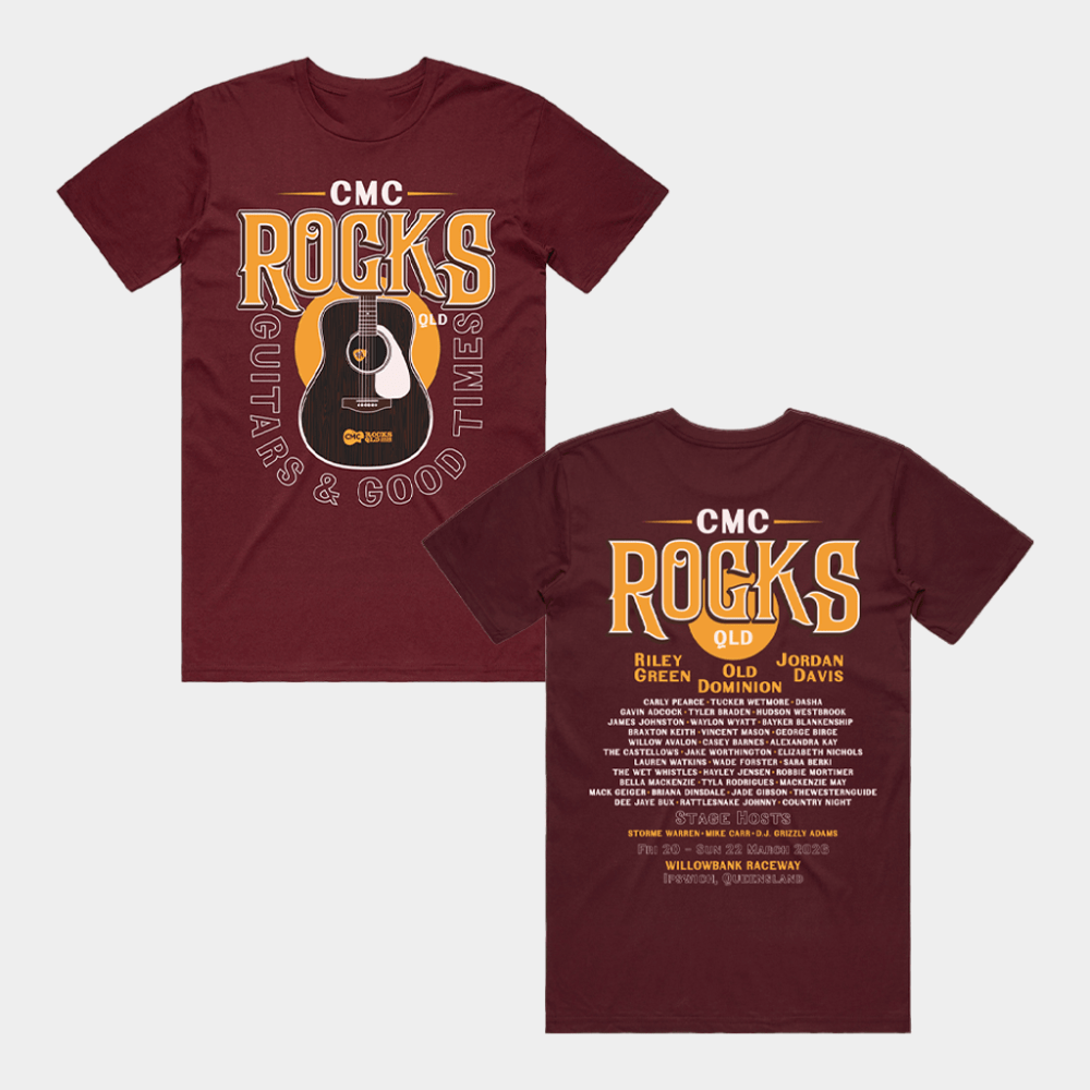 CMC Rocks Merch Guitar Silhouette Shirt CMC Rocks T-Shirt Music Lover Gifts For Him