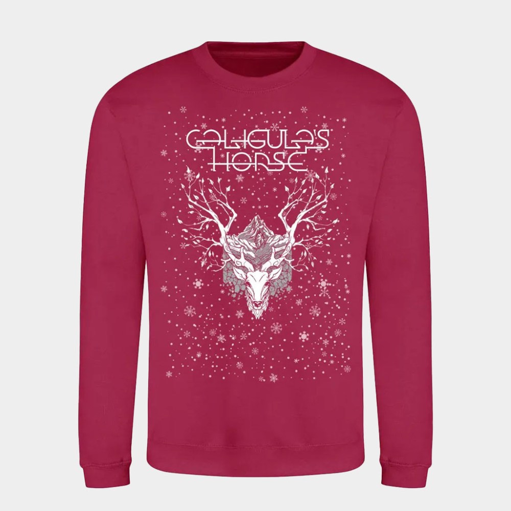 Caligula's Horse Merch Radiant Deer Christmas Sweatshirt Caligula's Horse Crewneck Gift For BFF