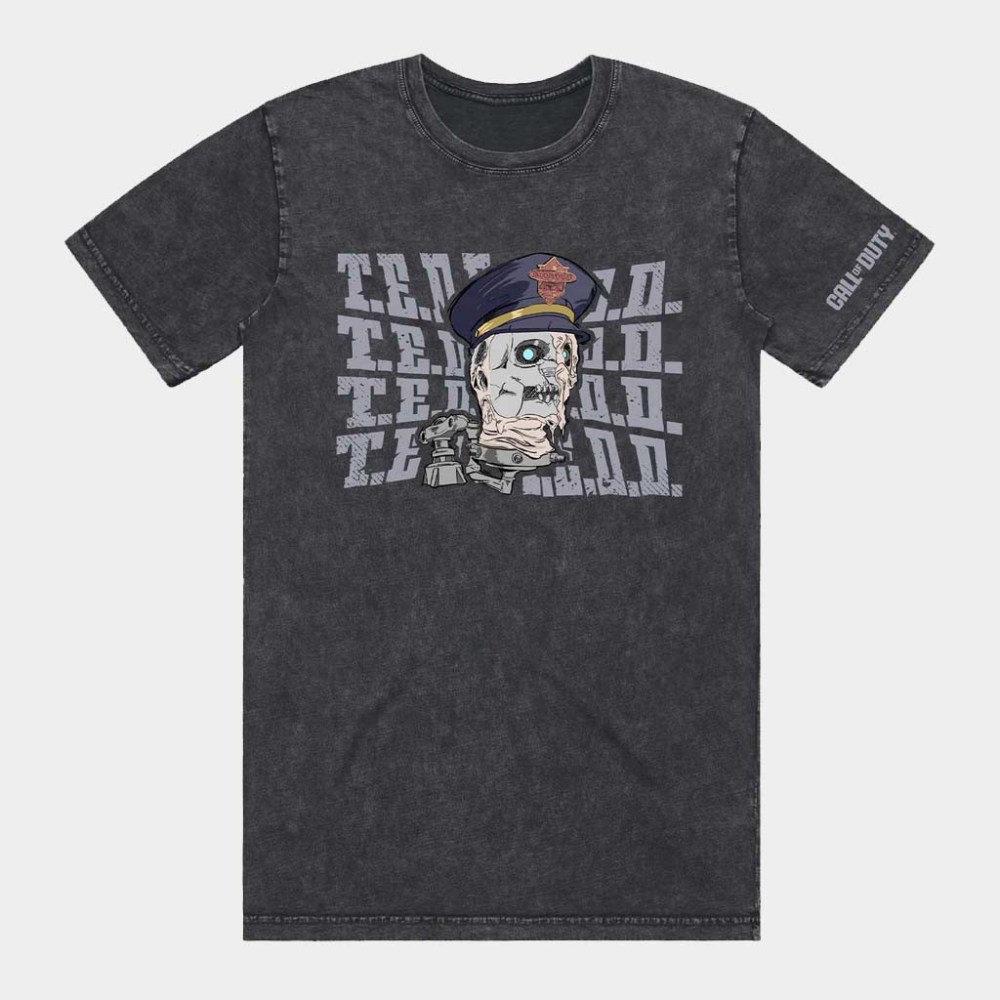 Call Of Duty Merch Call Of Duty Black Ops 7 Zombies TEDD Repeat Wash T-Shirt Gifts For Brother