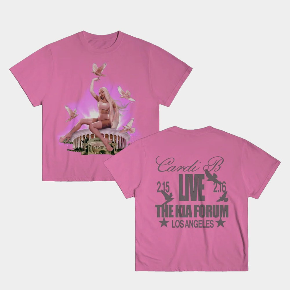 Cardi B Merch 2026 Live The Kia Forum T-Shirt Music Lover Gifts For Her