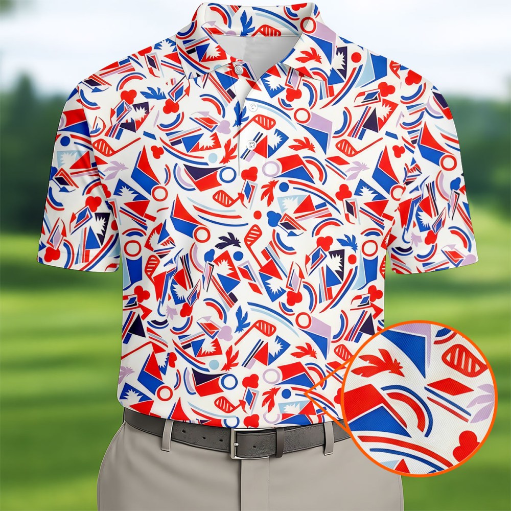 Celebrate America's 250th Anniversary Polo Shirt 4Th Of July Clothing Men's Patriotic