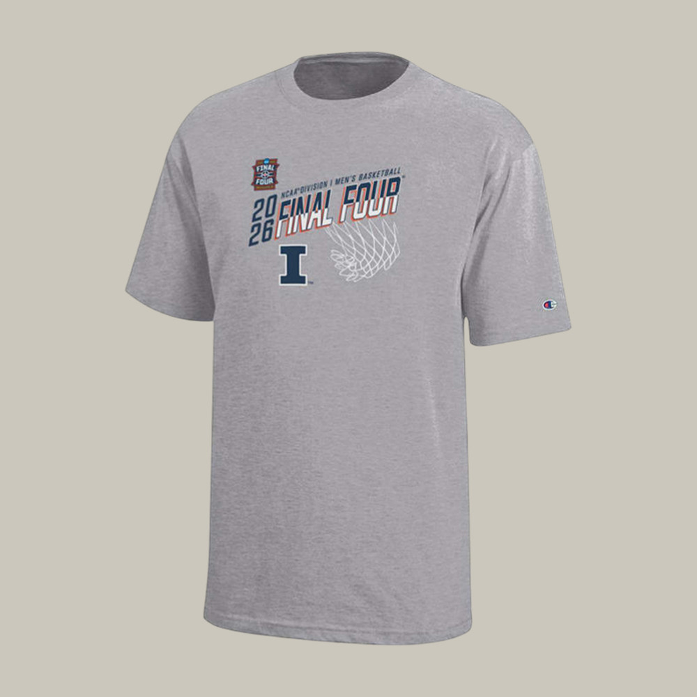 Champion Illinois Fighting Illini 2026 NCAA Men's Final Four T-Shirt Basketball Clothes Fan Gift