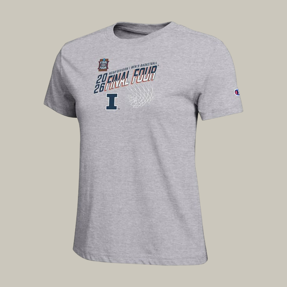 Champion Illinois Fighting Illini 2026 NCAA Men's Final Four T-Shirt Game Day Shirt Basketball Gear