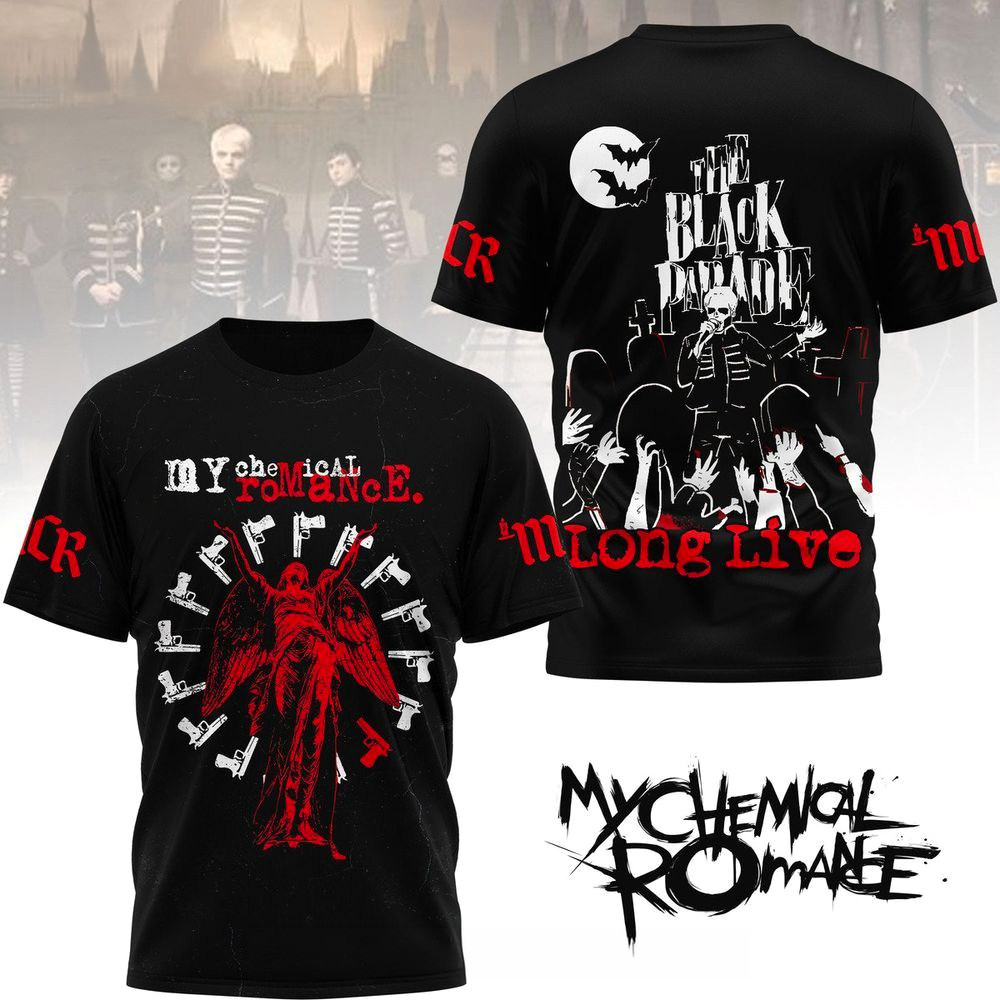 Chemical Romance Merch The Black Parade My Chemical Romance T-Shirt Gifts For Fans