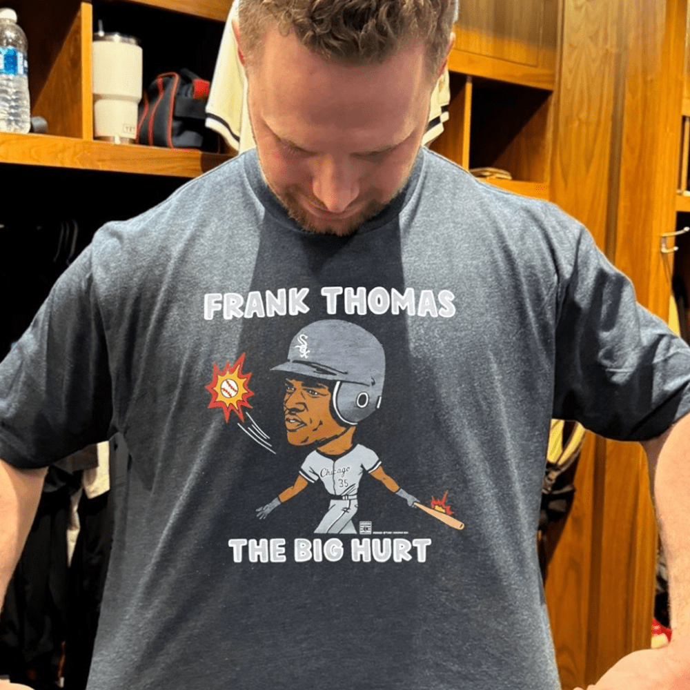 Chicago White Baseball Frank Thomas The Big Hurt Shirt Gifts For Baseball Fans