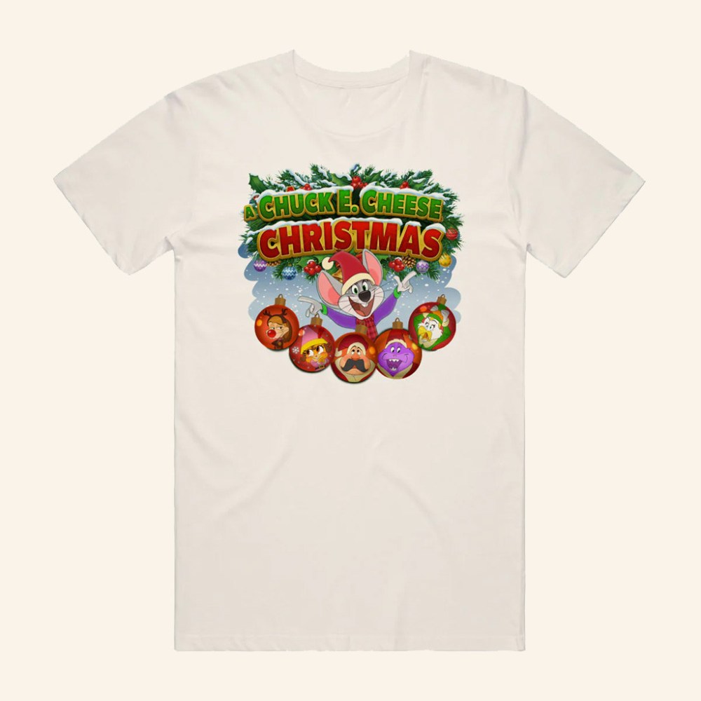 Chuck E Cheese Merch Chuck E. Cheese Christmas Party T-Shirt Christmas Presents For Son