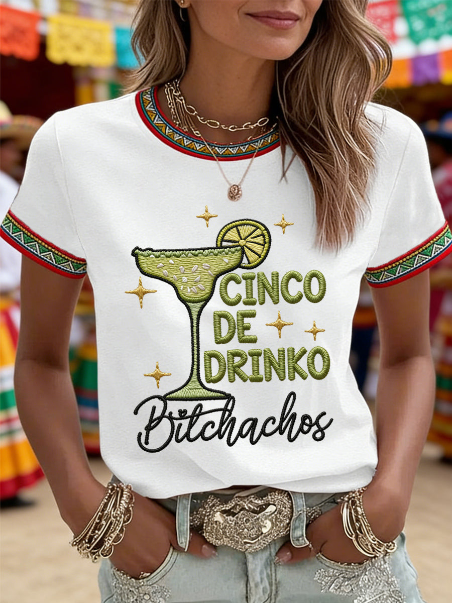 Cinco De Drinko T-Shirt Mexican Party Clothing Gifts For American Mexican