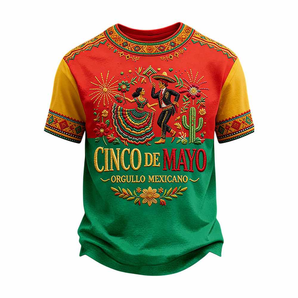 Cinco De Mayo Orgullo Mexicano T-Shirt Mexico Festival Merch Fiesta Gift Ideas