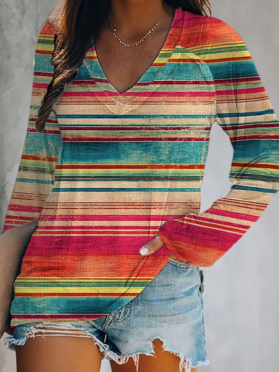 Cinco de Mayo V-Neck Long Sleeve Shirt Fiesta Shirt Dia De Los Muertos Gifts