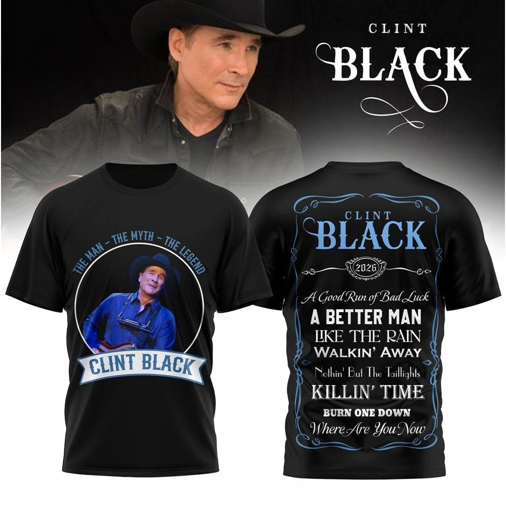 Clint Black The Man The Myth The Legend T-Shirt Clint Black Merch Gifts For Father