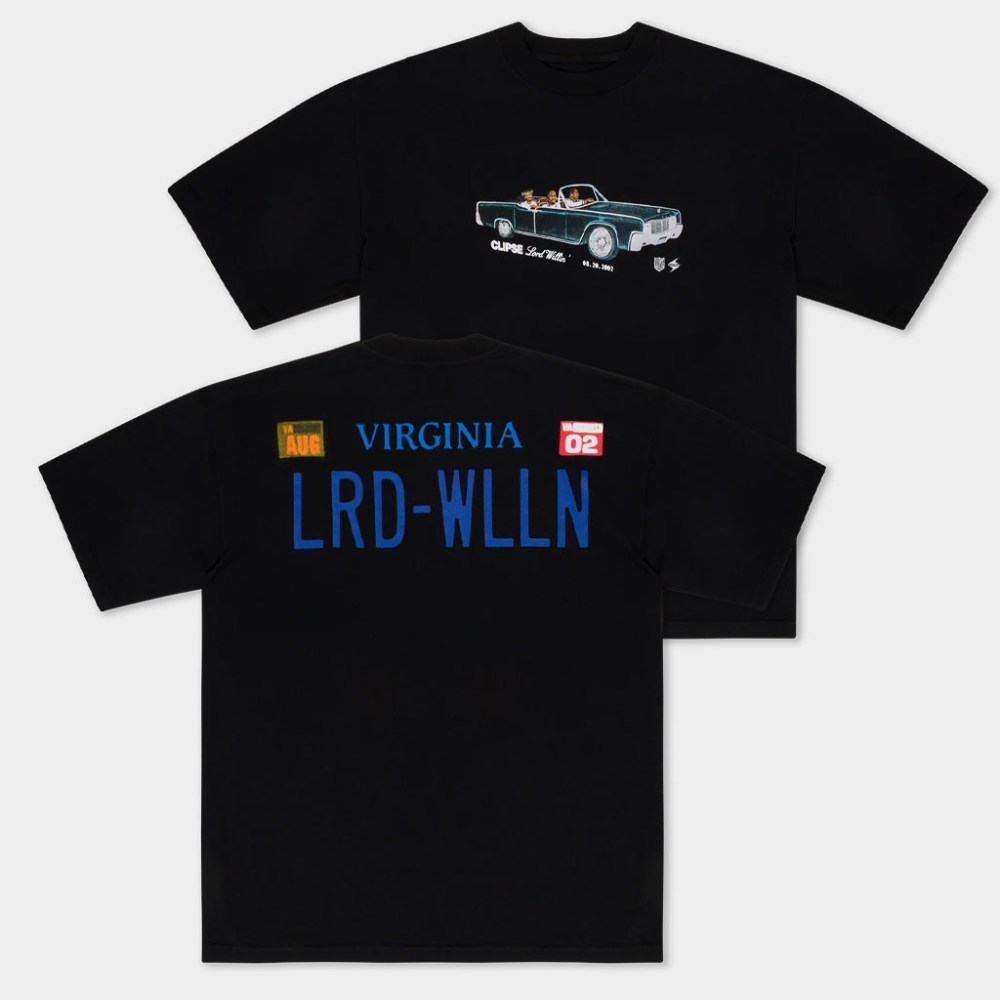 Clipse Merch Star Trak X Lord Willin Plate T-Shirt Black For Hip Hop Lovers