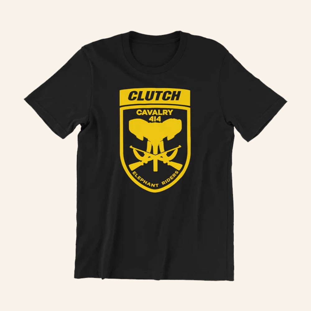 Clutch Merch Elephant Riders T-Shirt Birthday Ideas For Husband