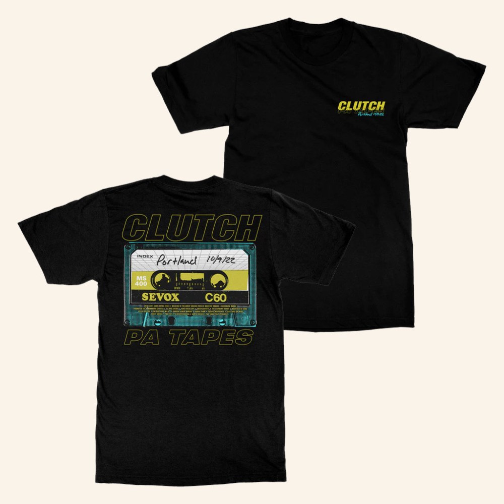 Clutch Merch Portland PA Tapes Black T-Shirt Clutch Shirt Best Gifts For Him